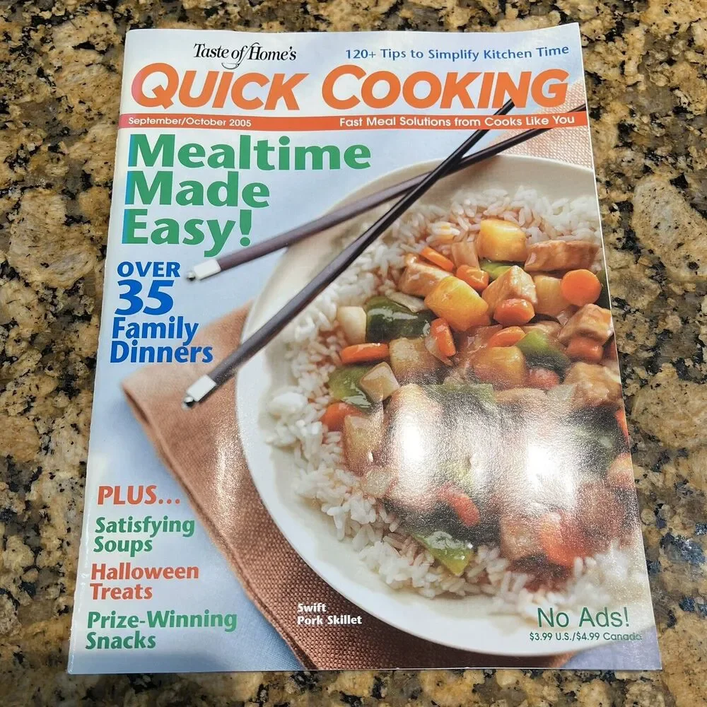 Lot Of Taste Of Homes Quick Cooking Back Issues Recipes Magazines 2005 set Of 6